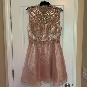 Rose gold/ dusty rose Homecoming Dress